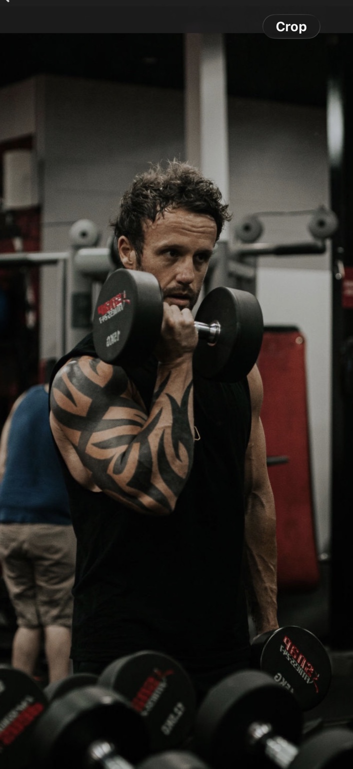 Strength training with dumbbells